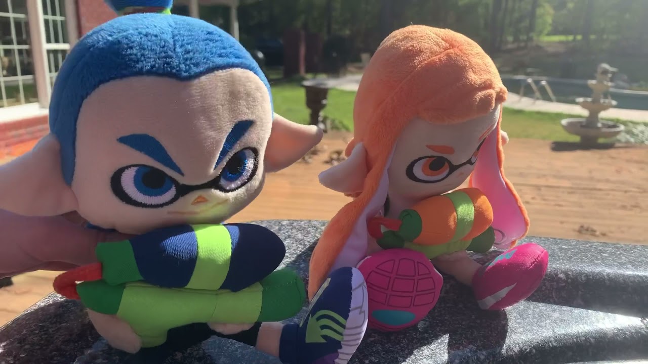Мягкая игрушка Splatoon: Девочка-подражатель и Мальчик-подражатель идут в джакузи! (Специальный в...