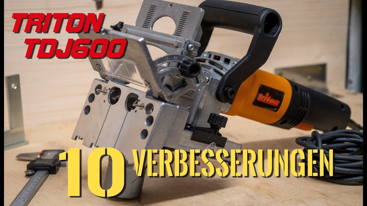 10 Verbesserungen - Umbau der Triton TDJ600 Duo Dübelfräse