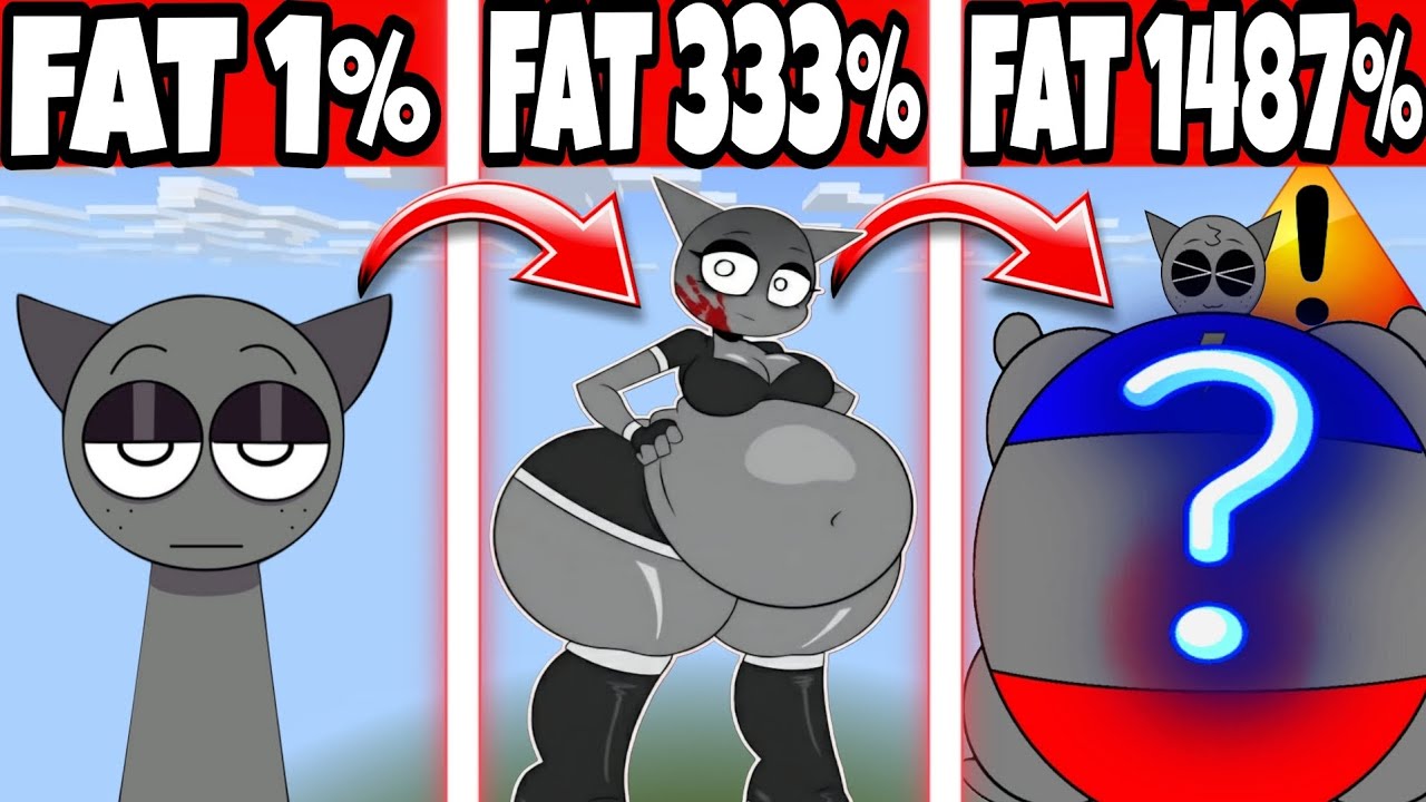 Sprunki BUT GRAY GETTING FATTER 💪 | FAT 1% VS FAT 333% VS FAT 1487% | SPRUNKI GRAY😶&zwj;🌫️