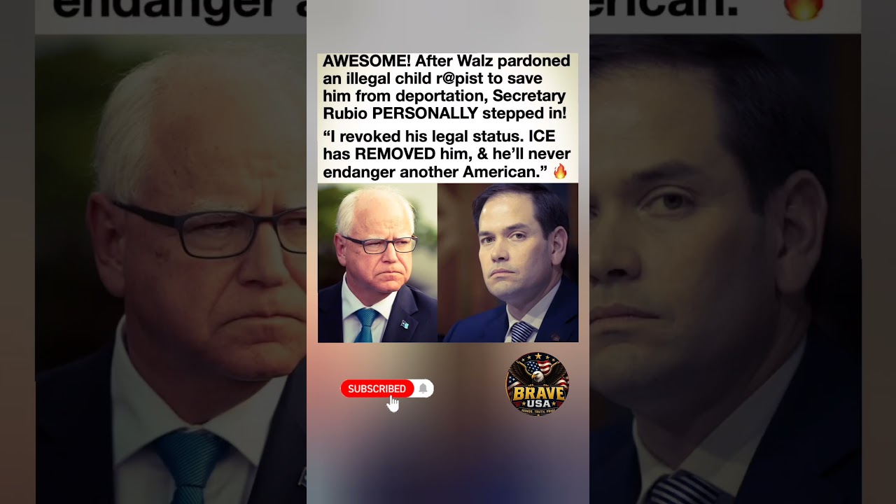 🚨 Secretary Rubio STEPS IN After Walz Pardon! 🛑#shorts #usa #trending