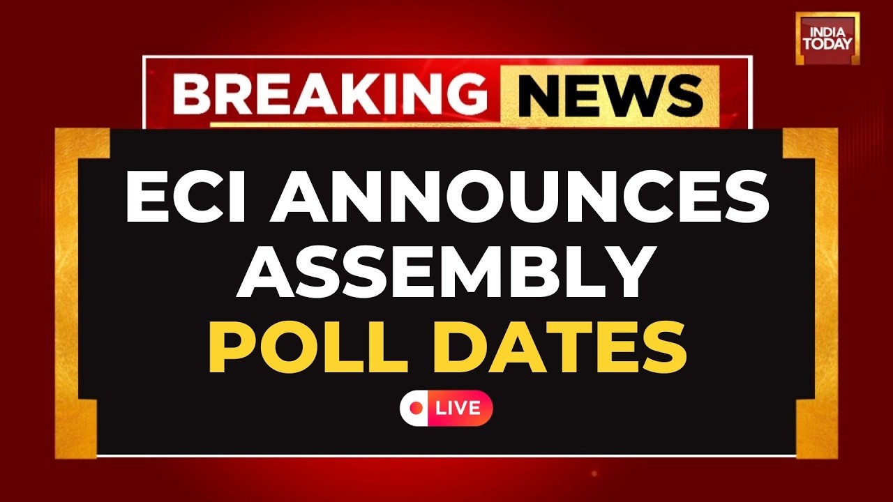 ECI Press Conference LIVE: EC Announces Polls Dates For 4 States,  Pondy | India Today LIVE