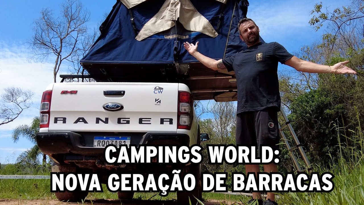 Nova barraca Campings World na nossa Ford Ranger FX4: tecido especial, parte elétrica...