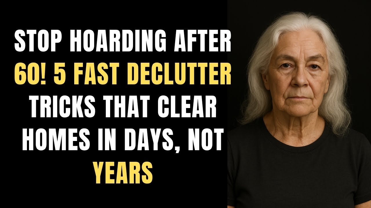 Stop Hoarding After 60! 5 Fast Declutter Tricks That Clear Homes in Days, Not Years
