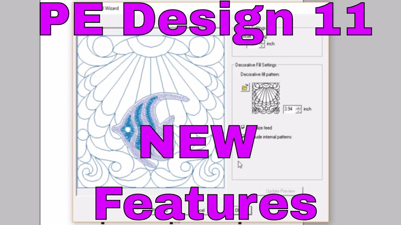 PE Design 10 – PE Design 11: новые стежки для вышивальной машины + стежки