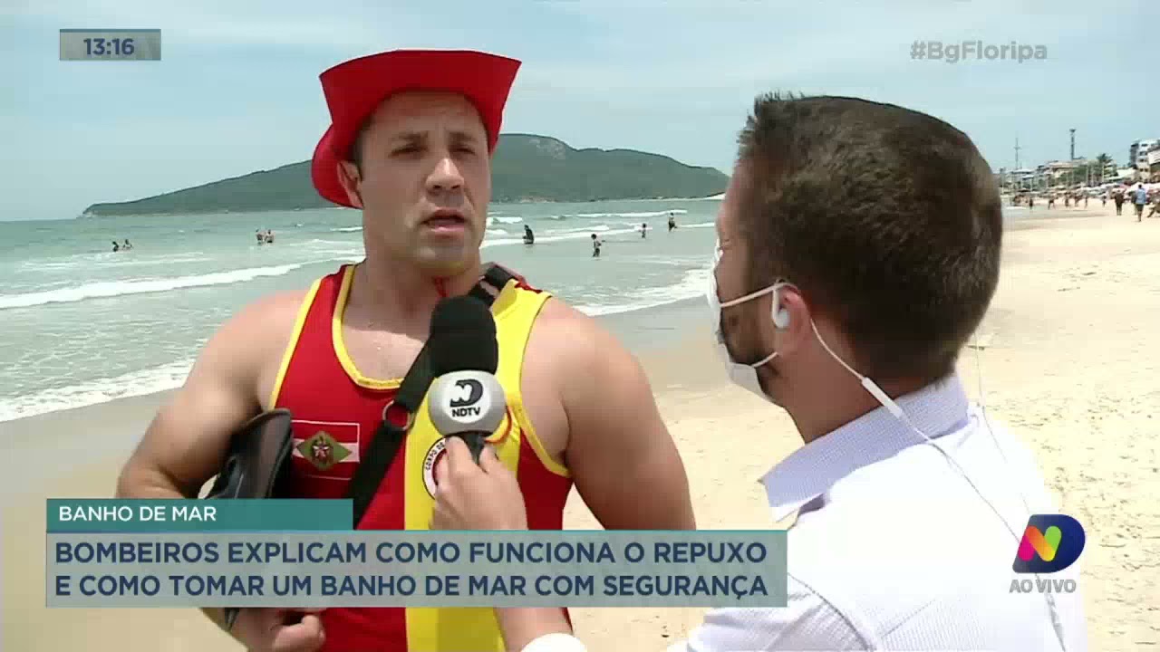 Bombeiros explicam como funciona o repuxo e como tomar um banho de mar com segurança