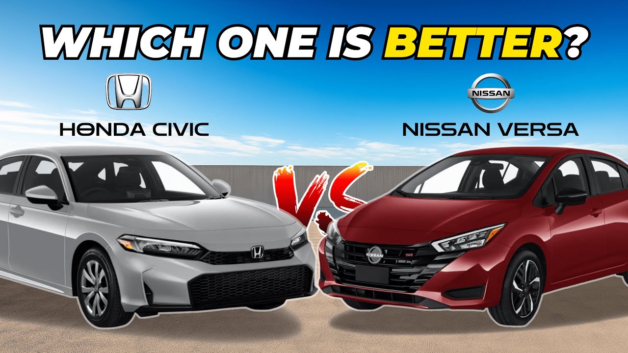 Honda Civic LX 2025 vs Nissan Versa SR 2025 | Which one to Buy? | FULL Spec Breakdown