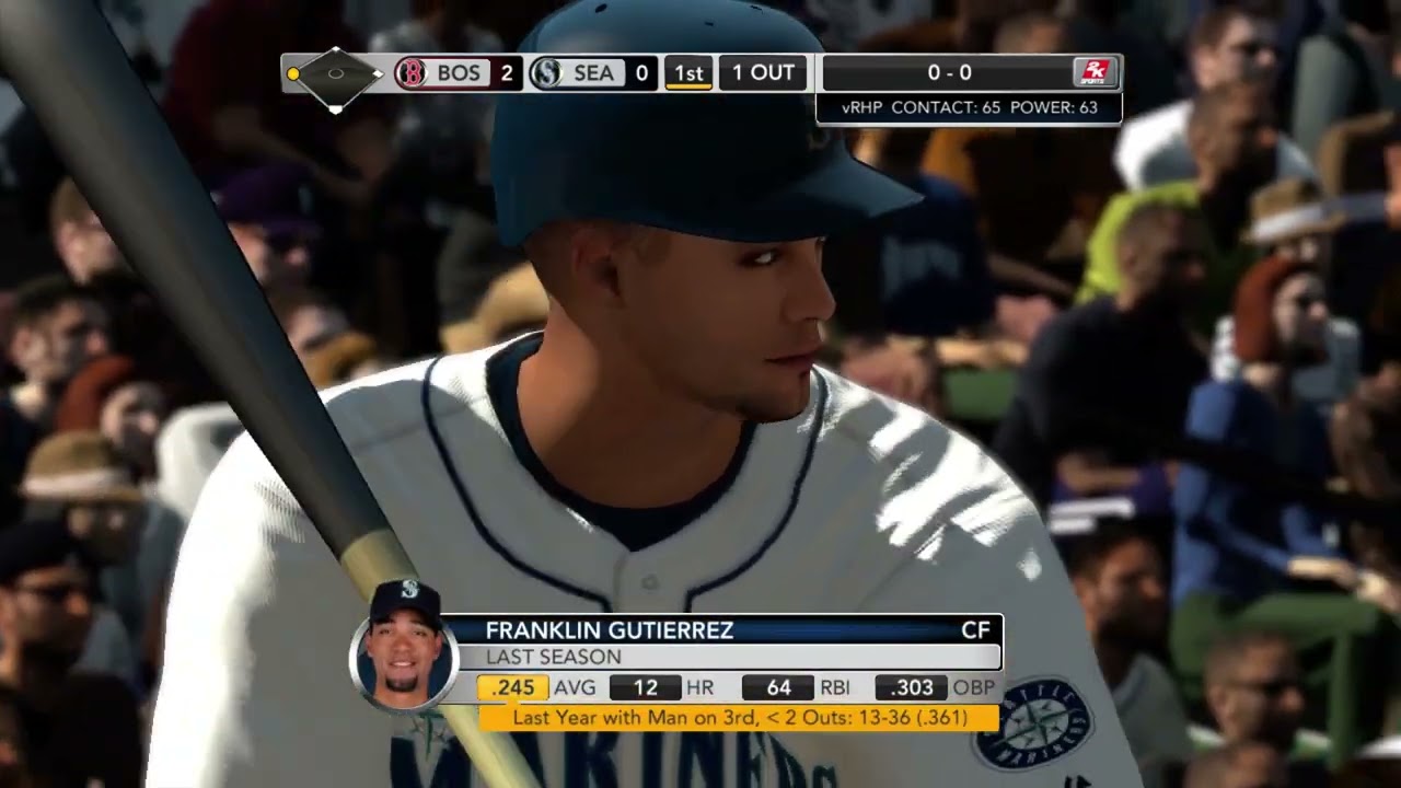Major League Baseball 2K11 Gameplay - Boston Red Sox vs Seattle Mariners