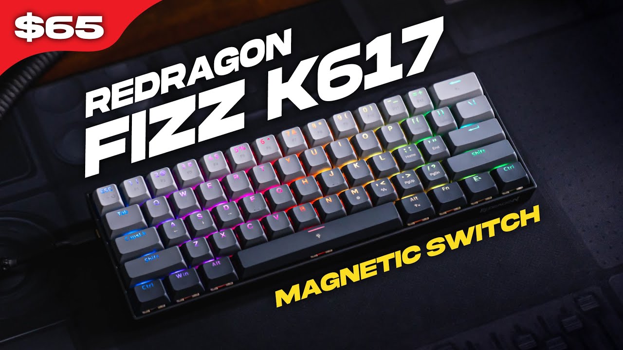 Обзор клавиатуры Budget Wooting 60HE - Redragon FIZZ K617 с магнитными переключателями