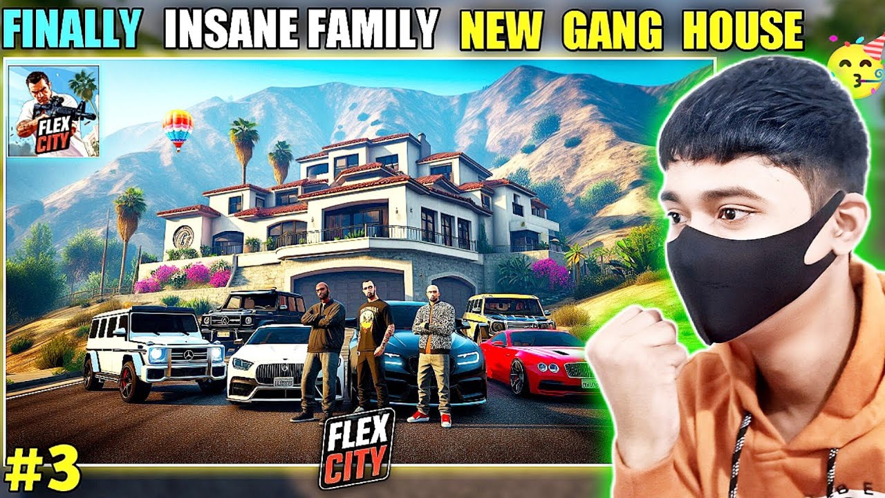 😍FINALLY OUR NEW INSANE FAMILY GANG HOUSE || FLEX CITY MOBILE GAMEPLAY हिन्दी #3 || INSANE GAMERX
