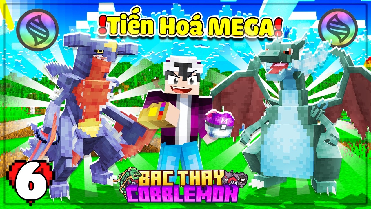 MINECRAFT BẬC THẦY COBBLEMON * TẬP 6 | LỘC TIẾN HOÁ MEGA Á THẦN VÀ GẶP THÊM POKEMON HUYỀN THOẠI !!