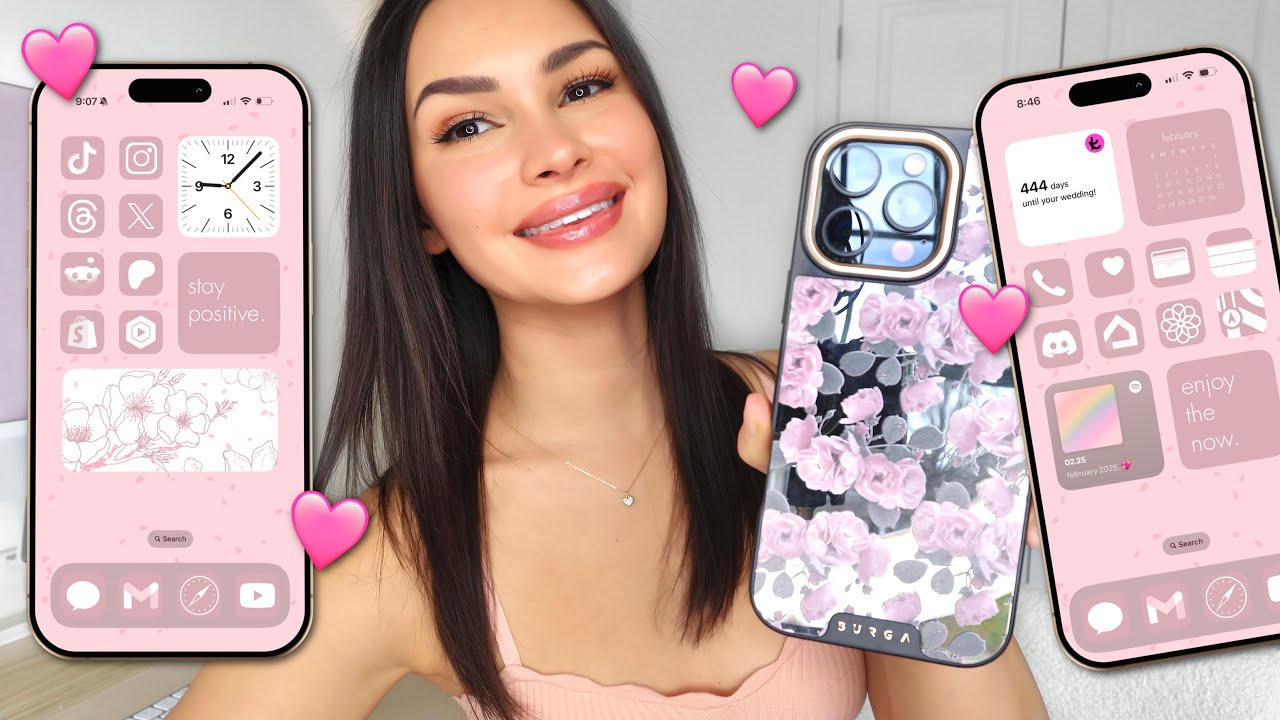 what's on my iphone 16 pro max?! pink aesthetic 💗