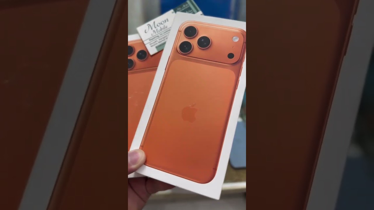 iPhone 17 Pro max 256GB JV Orange 🍊😍Box Pack RS@385,000