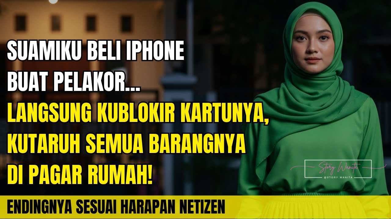 SUAMIKU BELI IPHONE BUAT PELAKOR... LANGSUNG KUBLOKIR KARTUNYA, KUTARUH SEMUA BARANGNYA DI PAGAR!