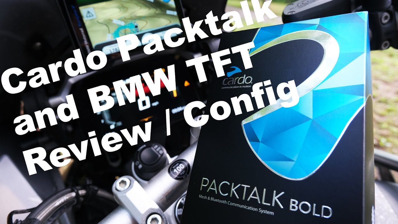 Cardo Packtalk Bold review and how it connects and works with the TFT on the BMW Motorcycles