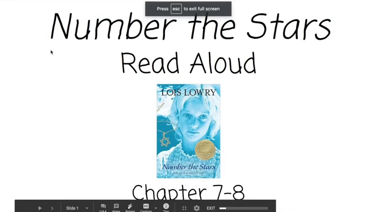Number the Stars: Chapter 7 & 8 Read Aloud