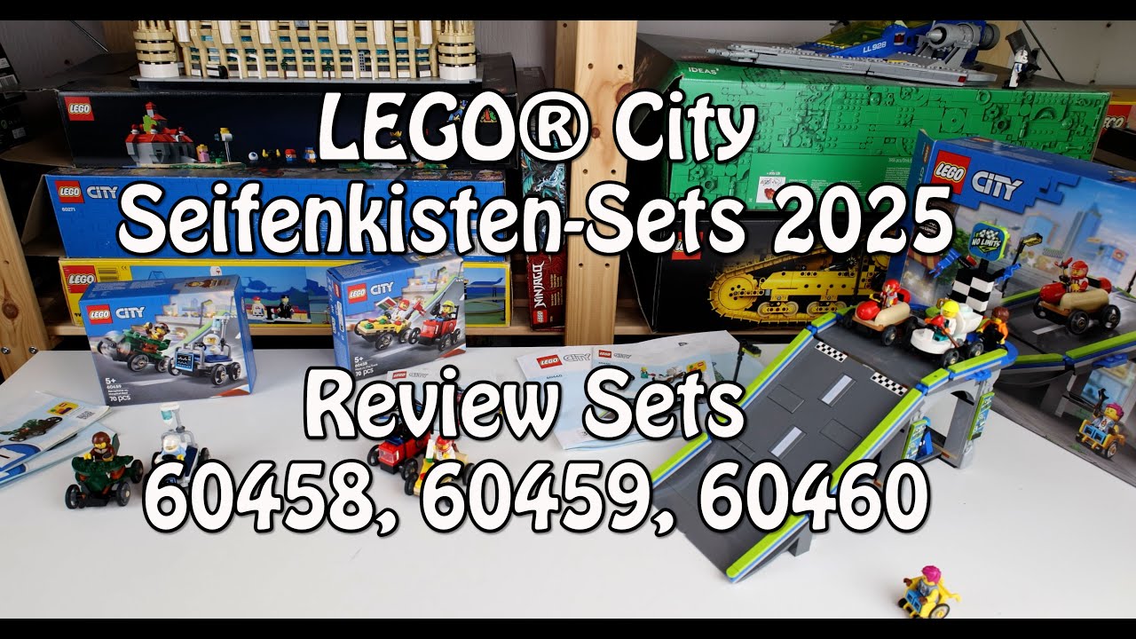 Review LEGO Seifenkisten-Sets 2025 (City 60458, 60459, 60460): Das bessere Formel 1 ohne Sticker?