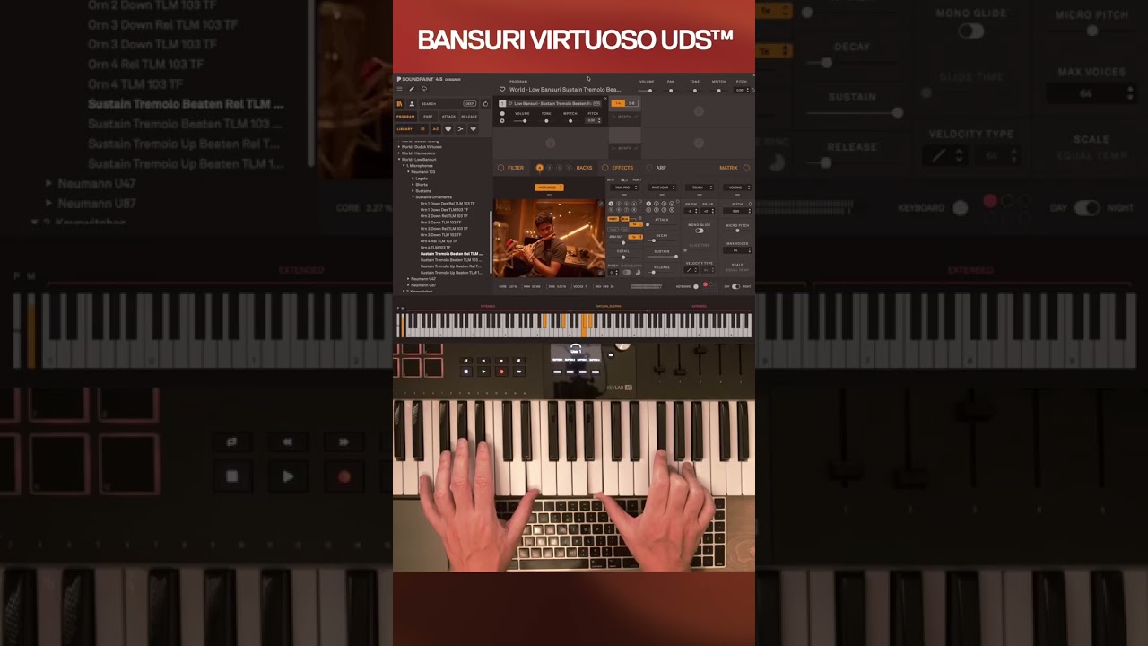 Bansuri Virtuoso UDS&trade; captures real tremolos, breath, and true performance detail #vst #plugin