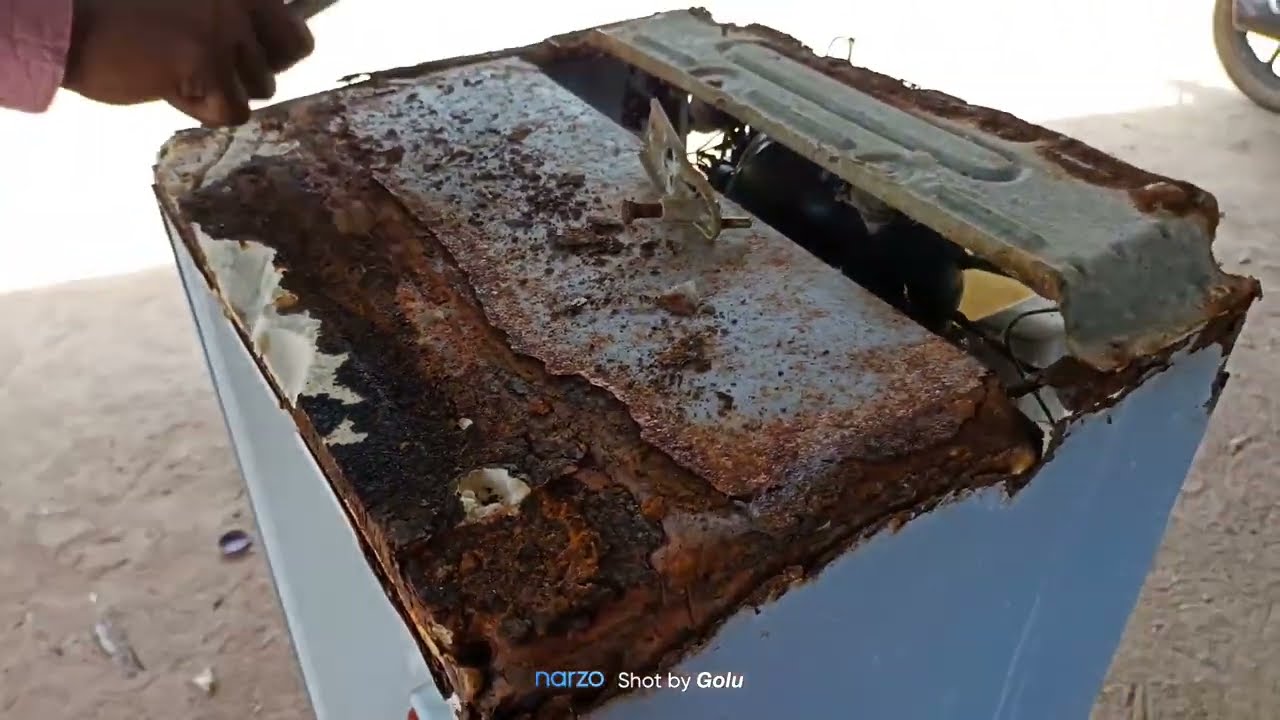 How to repair rusted refrigerator door | repair fridge body