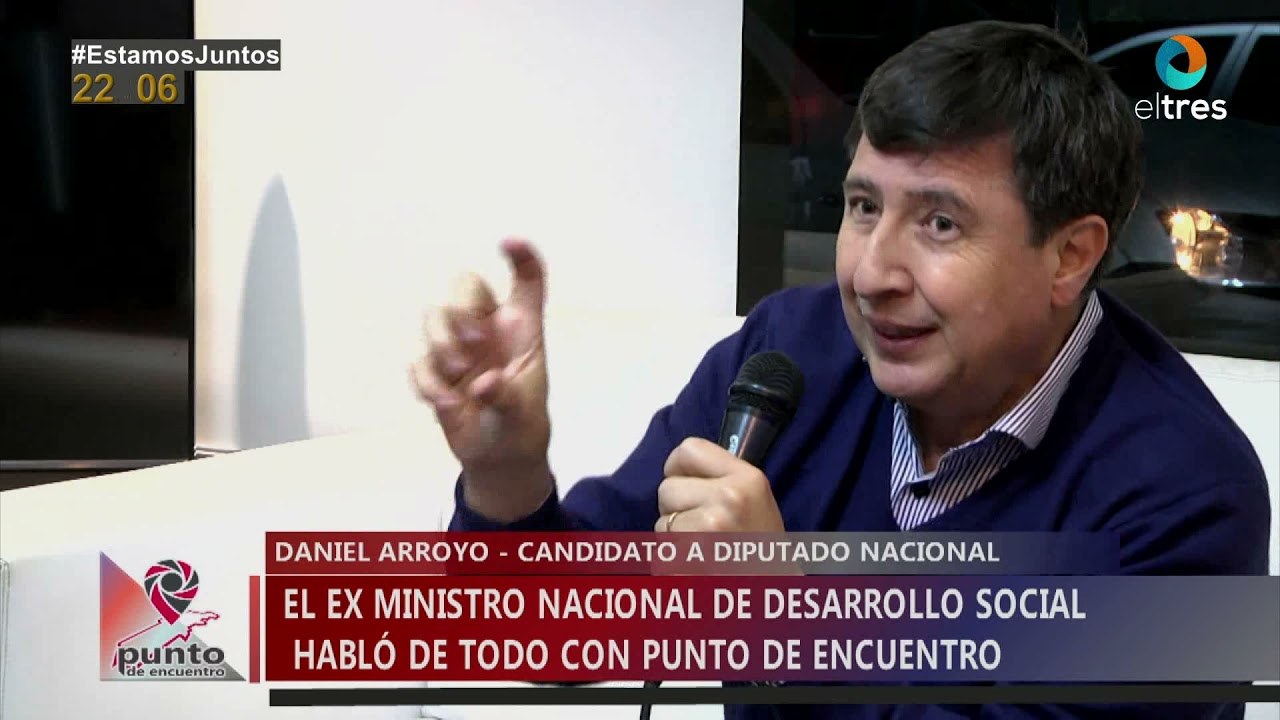 EL CANDIDATO A DIPUTADO NACIONAL DANIEL ARROYO HABL&Oacute; DE SUS PROYECTOS EN PUNTO DE ENCUENTRO