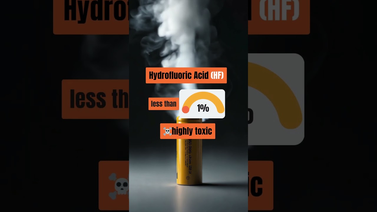 Toxic Gas from a Damaged Battery? The Shocking Truth! 🔥#BatteryFire #lithiumionbattery