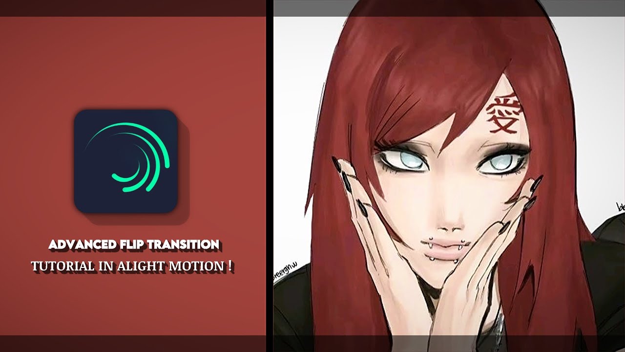 ADVANCED FLIP TRANSITION TUTORIAL IN l「Alight Motion 」 !