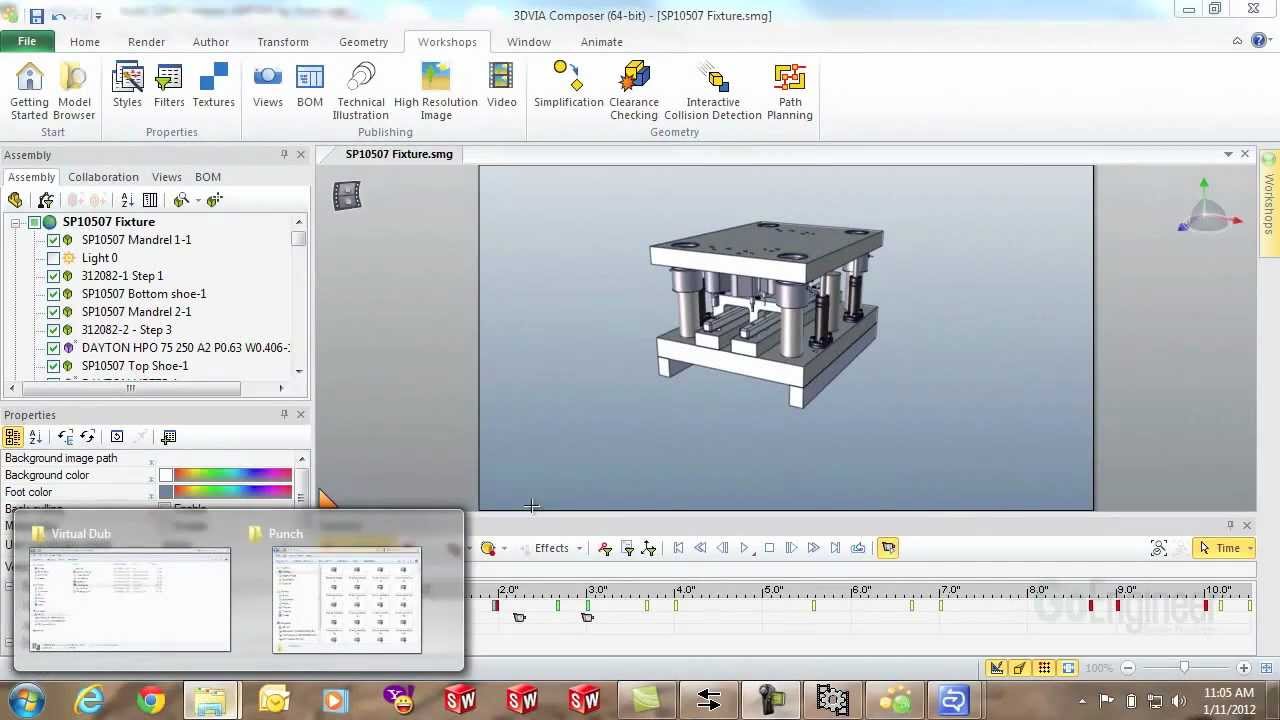 SOLIDWORKS Composer – Создание видео из файлов изображений