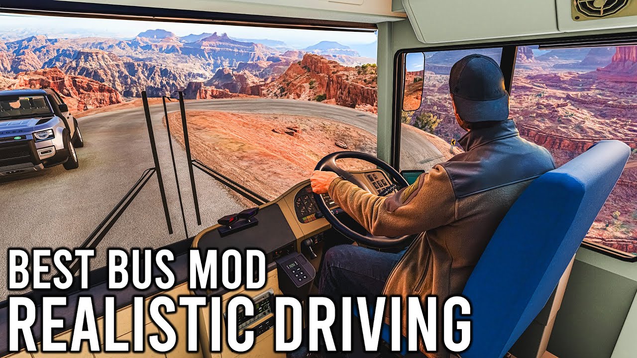 BeamNG, самый реалистичный мод для автобуса, реалистичное вождение, T300RS, 4K HQ