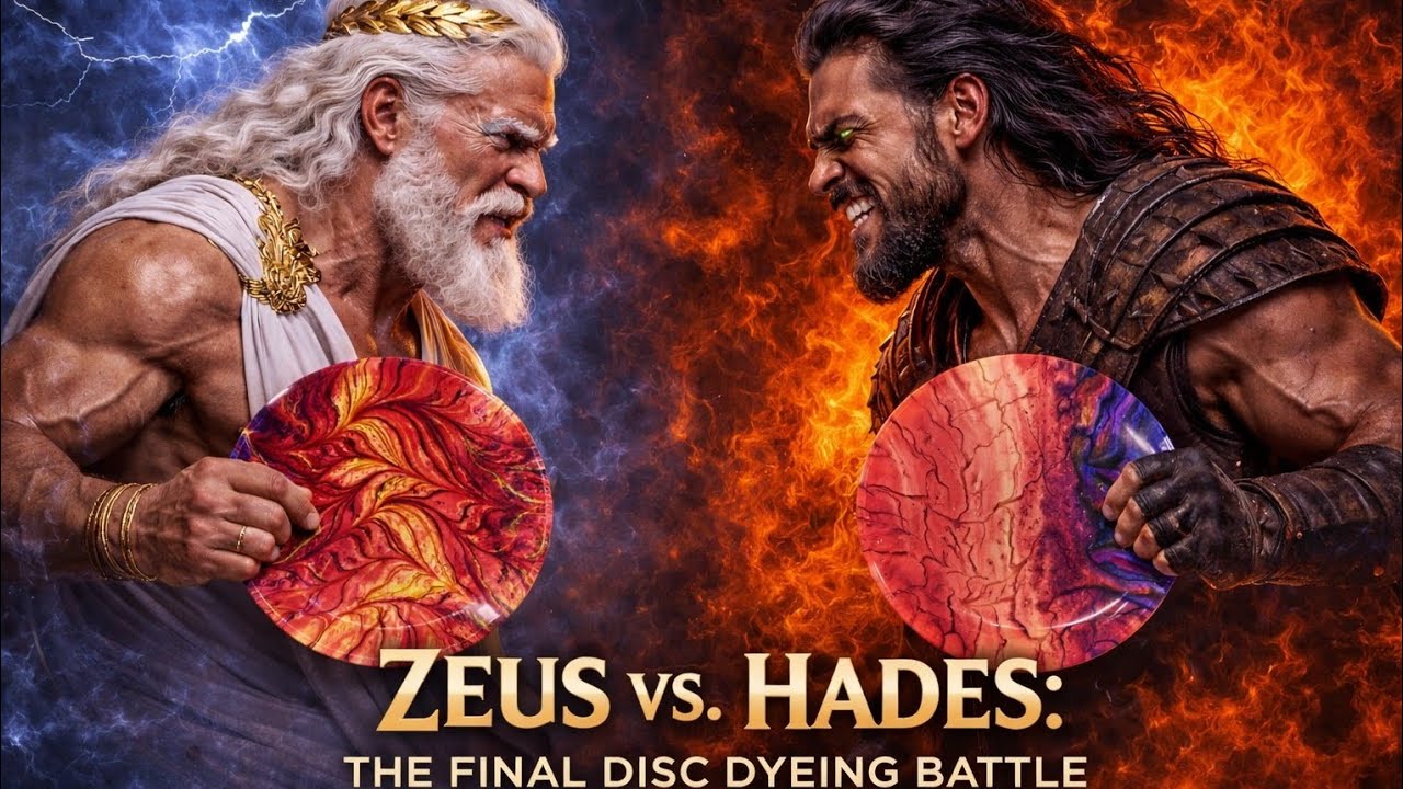 Disc Dyeing - Floetrol Bed - Discraft Zeus Vs. Hades