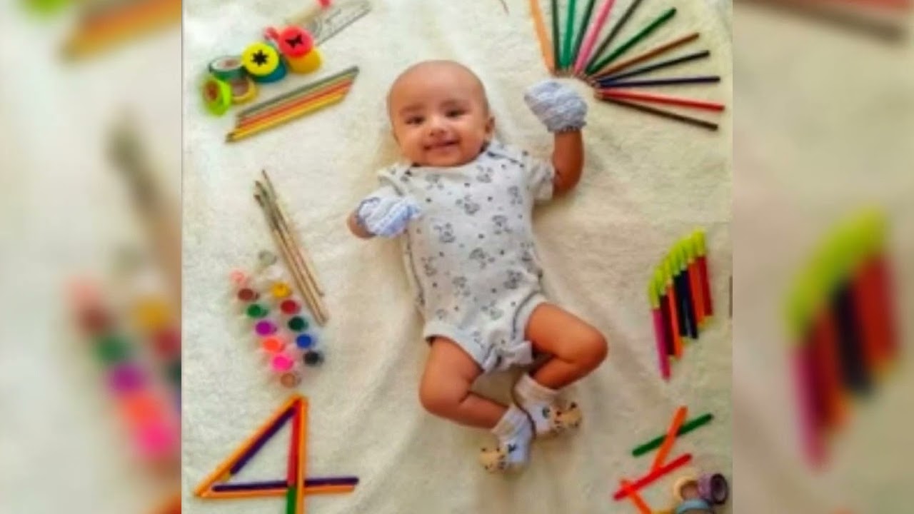 4 months baby birthday 🎉🎉 decoration new 💡 Idea at home 🏘️🏡🏘️🏘️🏡 ।।।।