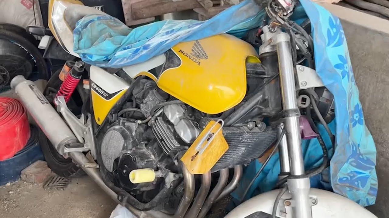 Этот старый CB400 простоял 20 лет… Пока я не вернул его к жизни!