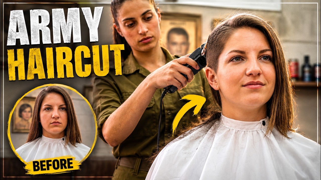 Army Haircut Women: Extreme Transformation (Buzzcut) - Ep. 2 | Part 2
