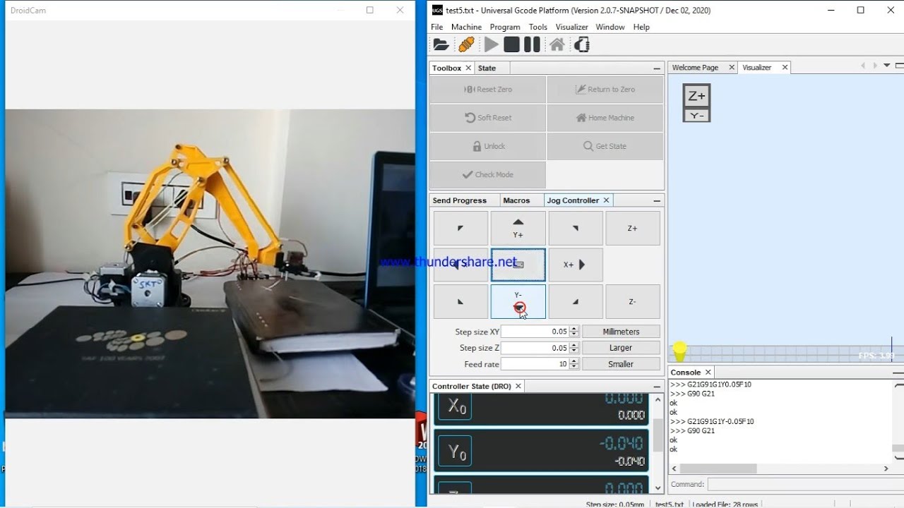 ROBOTIC ARM | ARDUINO CONTROL | UGS G-CODE SENDER | SOLIDWORK 3D MODEL | 3D PRINTING | BITS HYD|2021