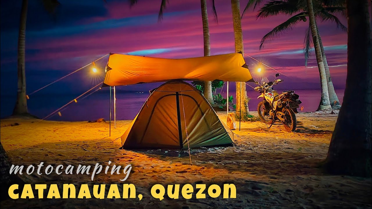 CATANAUAN, QUEZON SOLO RIDE & MOTOCAMPING PART 2, SILENT VLOG, RELAXING