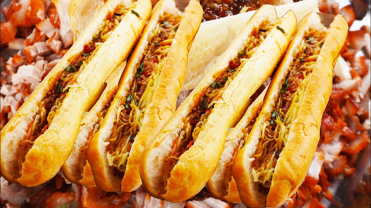 Authentic Cambodian Num Pang | Best Street Sandwich in Takhmao