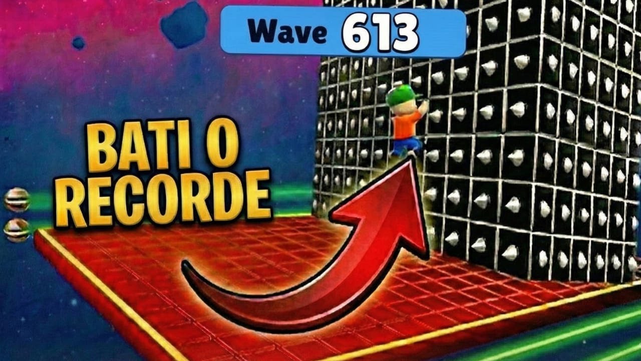 QUEBREI O RECORDE do BLOCK DASH INFINITO 😱 | Stumble Guys
