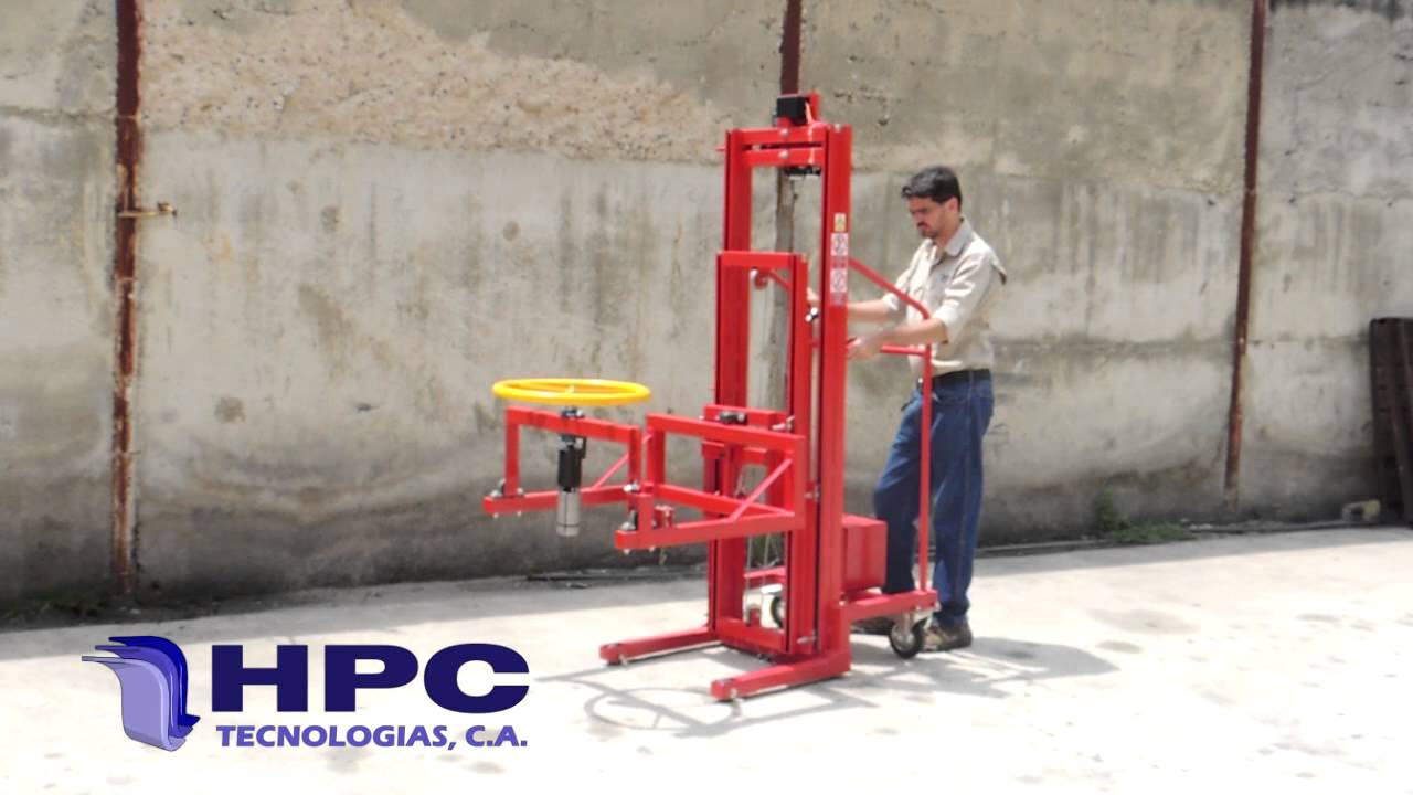 Elevador volteador para bobinas - Ergonomia