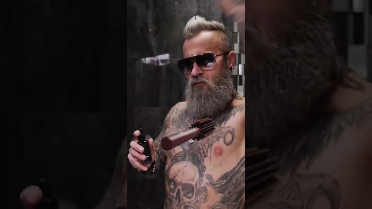 Pavel Ladziak is Happy with his Brand New Viking Roller Brush from The Beard Struggle