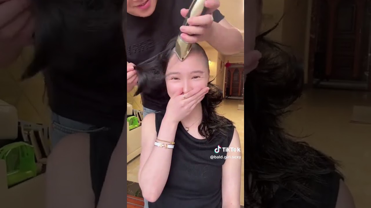 Beautiful Asian Long Hair Girl Head shave #hair #headshave #girls #long hair
