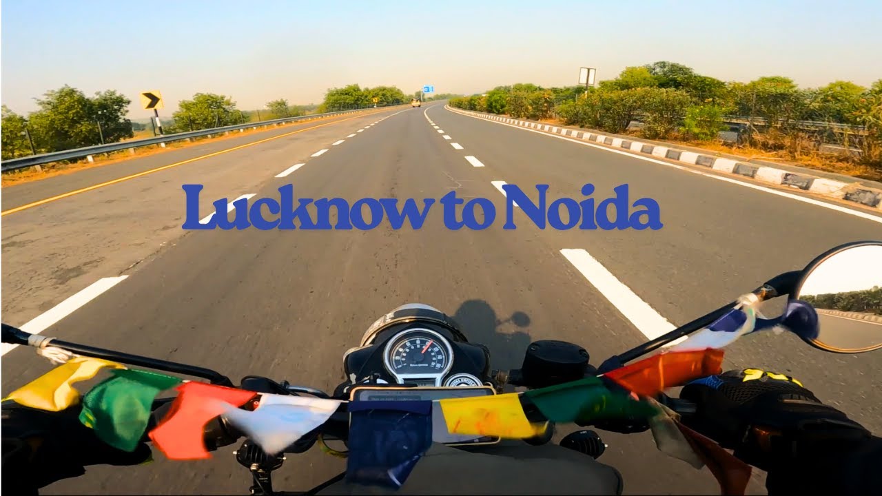 Lucknow to Noida Bike Ride🏍️ || Agra/Yamuna Expressway🛣️ || Solo Travelling😁 || Mr. Joshi.