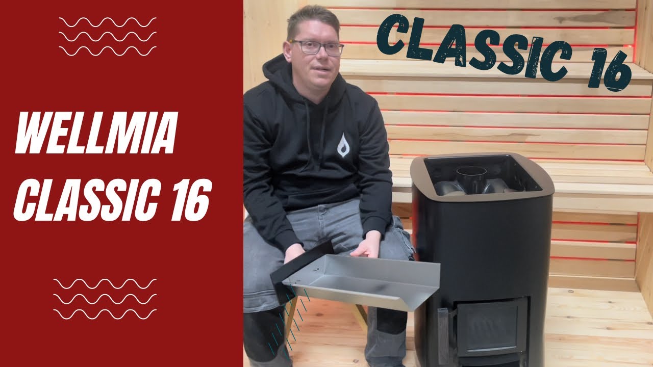 wellmia Classic 16 - Sauna Holzofen mit Zulassung BimSchV 2 - Produktvorstellung