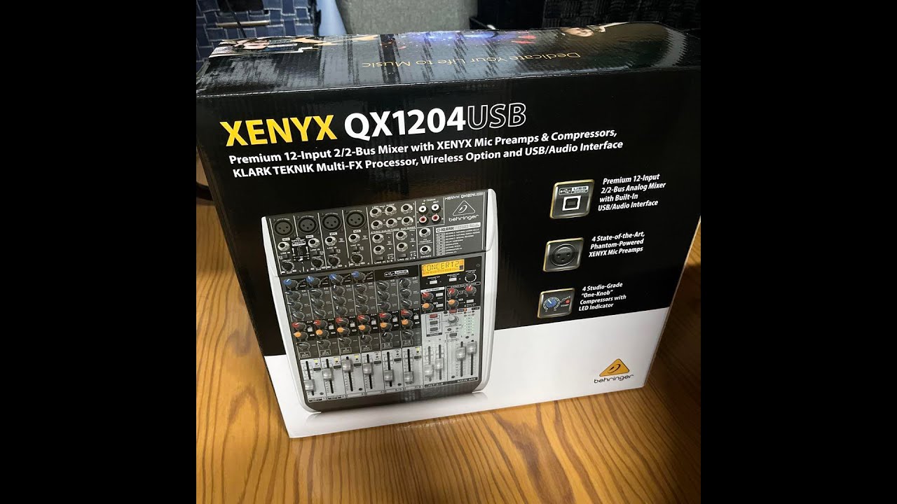 Mixer Behringer Xenyx QX 1204 USB : 3TR2 : 0336465246