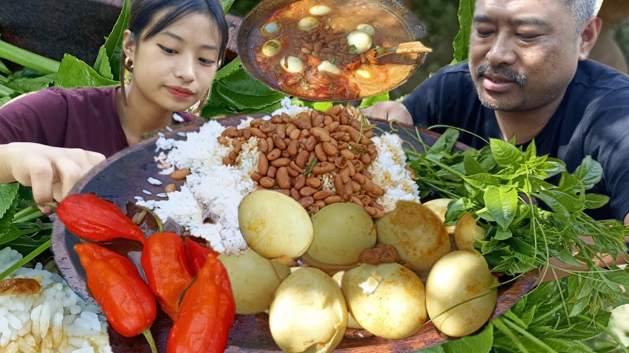 kidney beans With Eggs+Four King Chilly | @sorieatsandvlogs4565