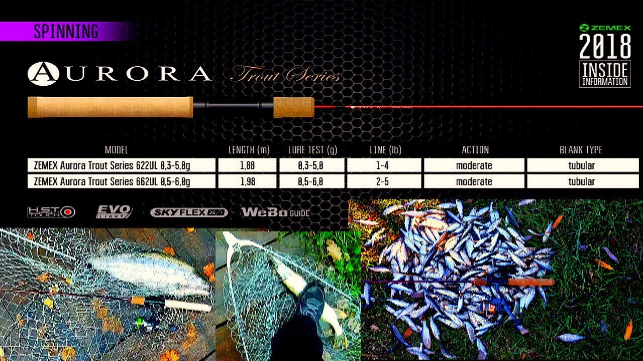 Спиннинг ZEMEX AURORA 662UL 0 5 6 g Trout Series - обзор после теста.