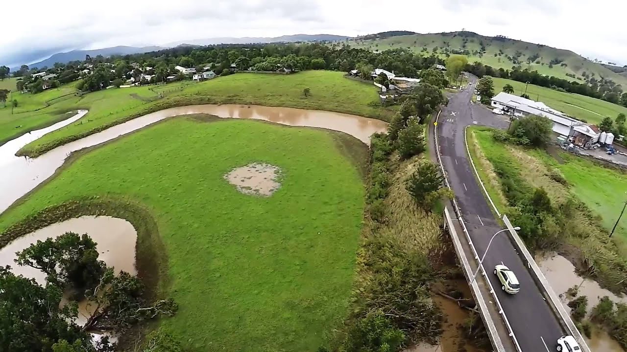 Dungog flood aerial footage