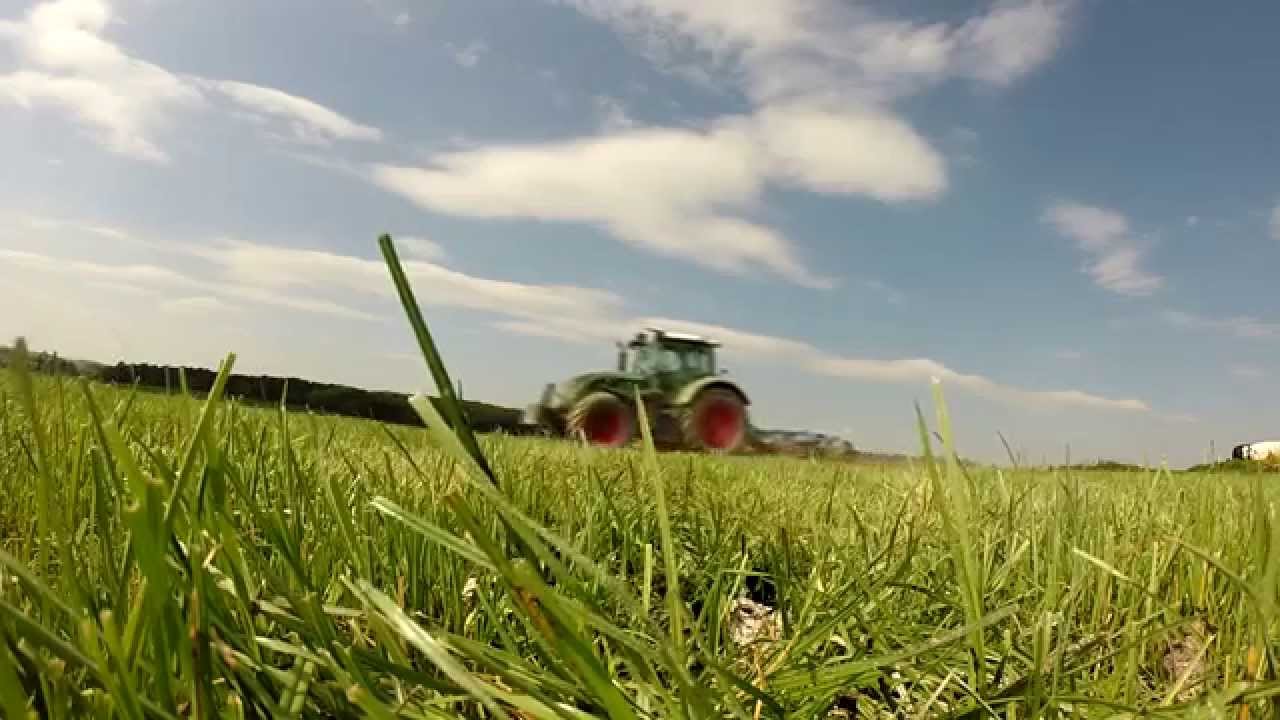 Déchaumage prairie, Fendt et Rubin 9 Lemken, GoPro