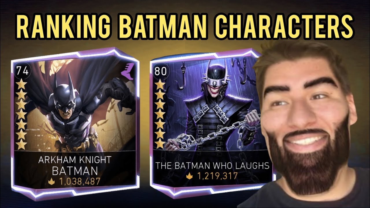 Ranking ALL BATMAN Characters From Worst To Best!!! (Updated) - Injustice 2 Mobile