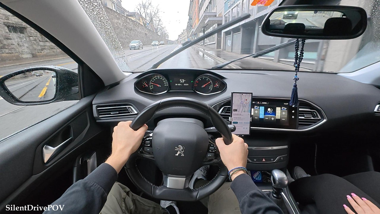 POV Going to the Restaurant with my Girlfriend | Peugeot 308 (125hp)