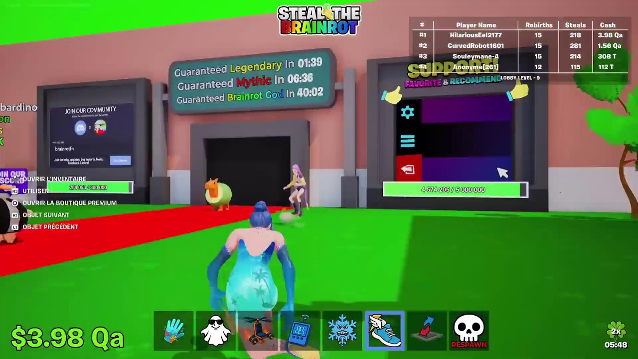 live fortnite steal the brainrot 100% legite