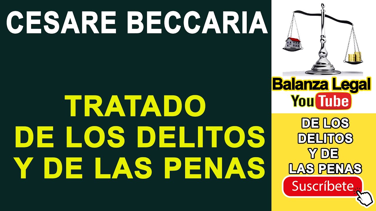 Tratado de los delitos y de las penas de Cesare Beccaria