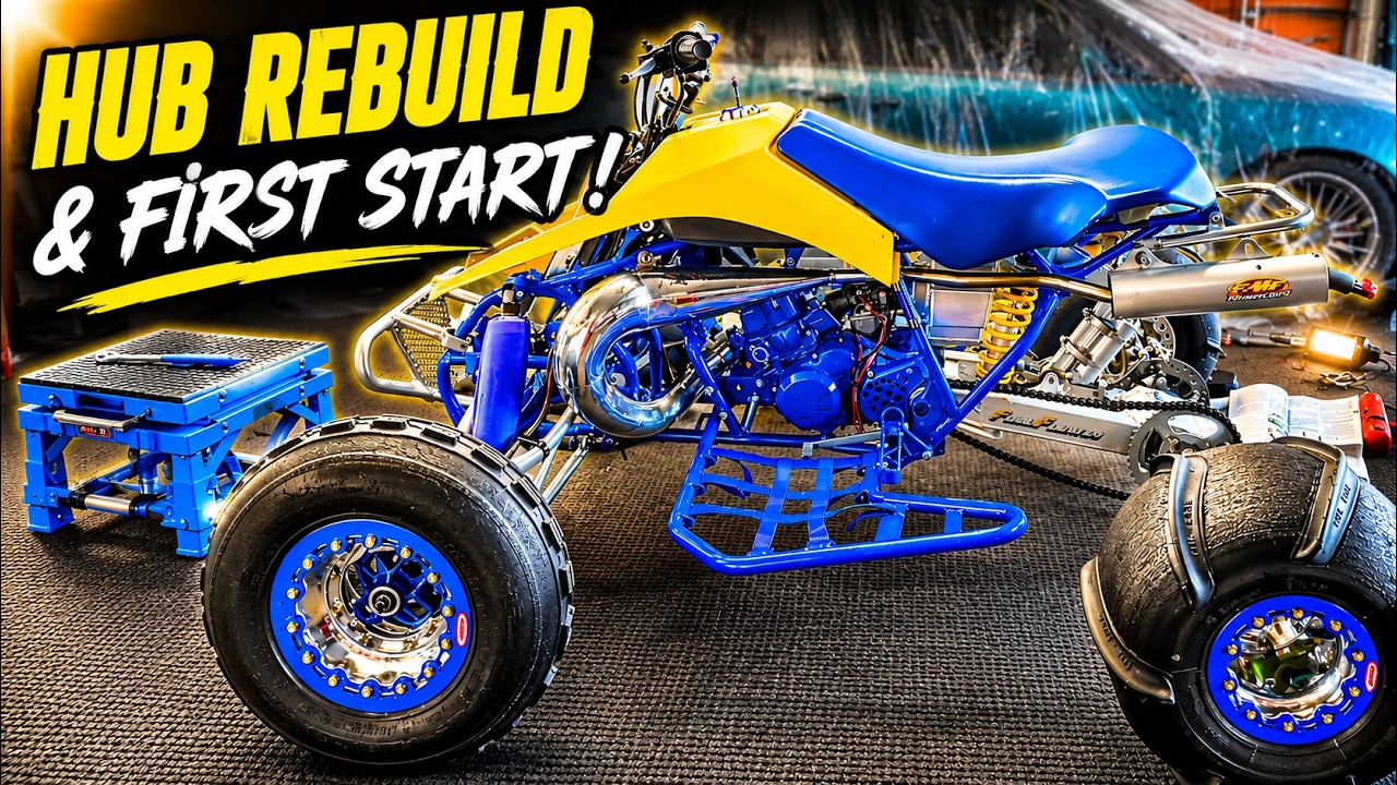 Ремонт передней ступицы и первый запуск! | Реставрация Suzuki LT250R, часть 6